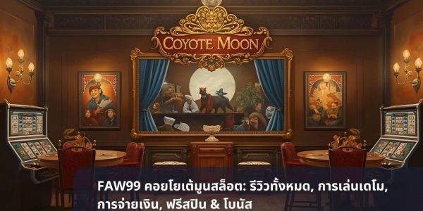 FAW99 คอยโยเต้มูนสล็อต: รีวิวทั้งหมด, การเล่นเดโม, การจ่ายเงิน, ฟรีสปิน & โบนัส